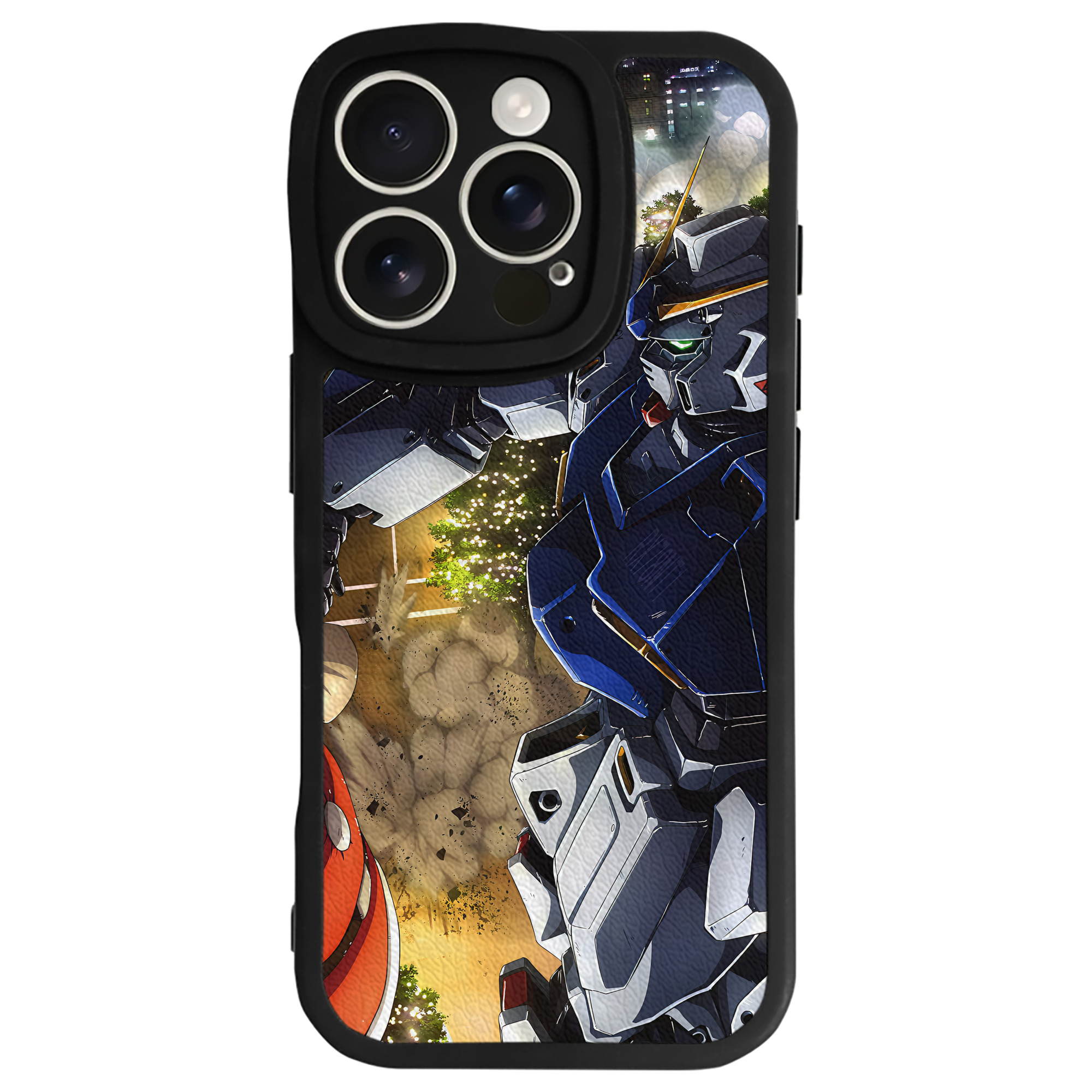 （画像用） 機動戦士ガンダム Mobile Suit Gundam 【iPhone 16シリーズ対応】シリコンスマホケース（レザー調） 材質：シリコン